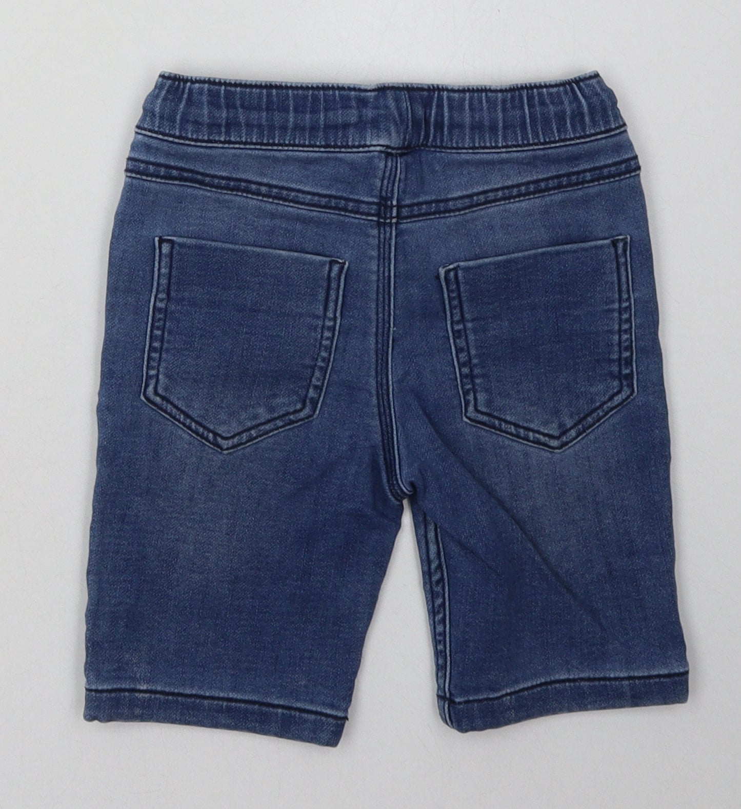 NEXT Boys Blue  Cotton Bermuda Shorts Size 5 Years  Regular Tie