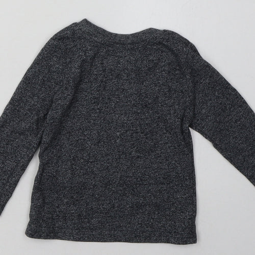 Primark Boys Grey  Cotton Basic Casual Size 9-12 Months Crew Neck Pullover