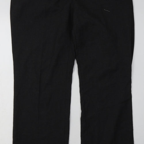 Simon Jersey Womens Grey  Polyester Trousers  Size 16 L32 in Regular Button