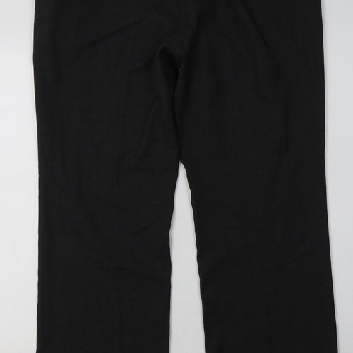 Simon Jersey Womens Grey  Polyester Trousers  Size 16 L32 in Regular Button