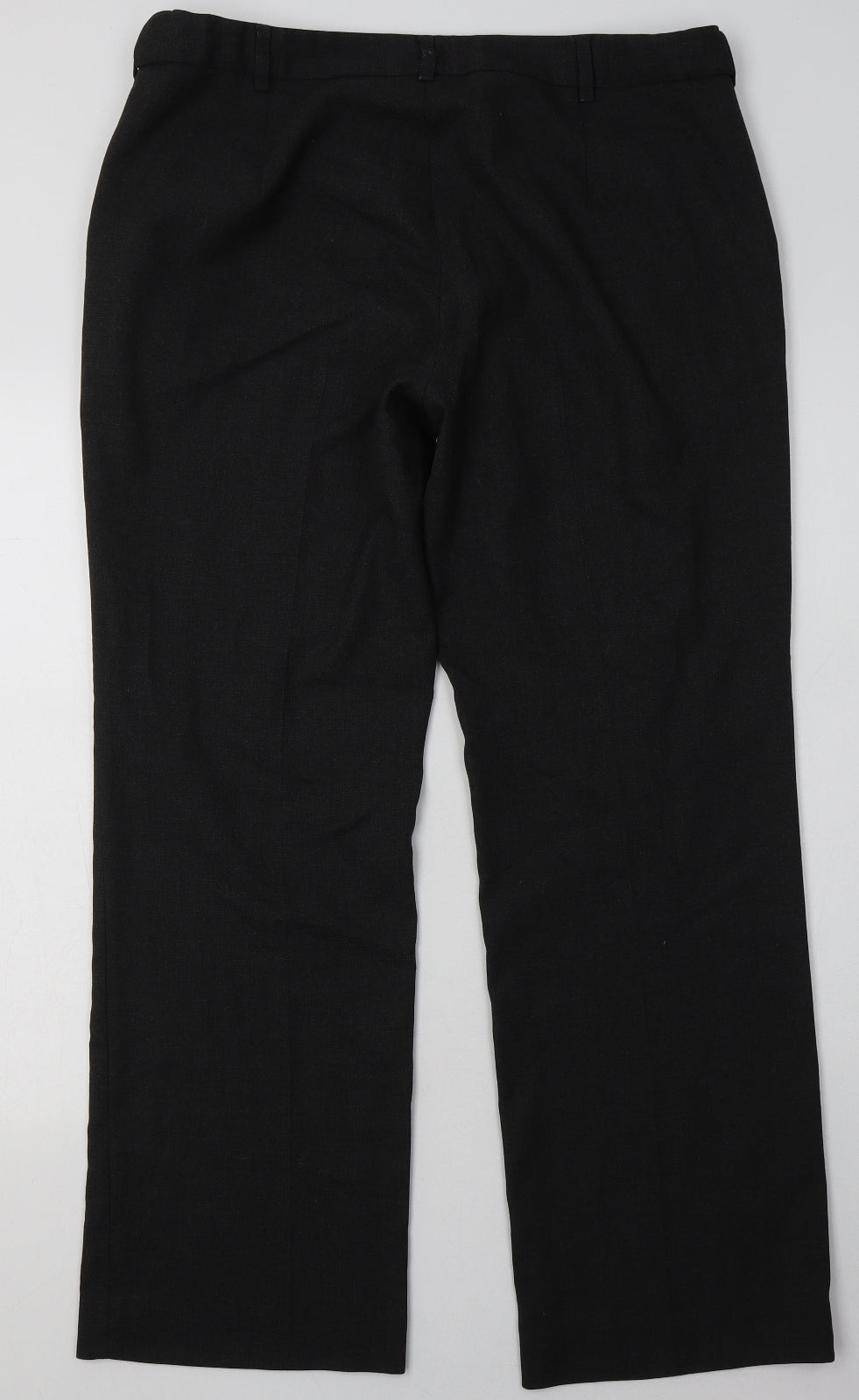 Simon Jersey Womens Grey  Polyester Trousers  Size 16 L32 in Regular Button