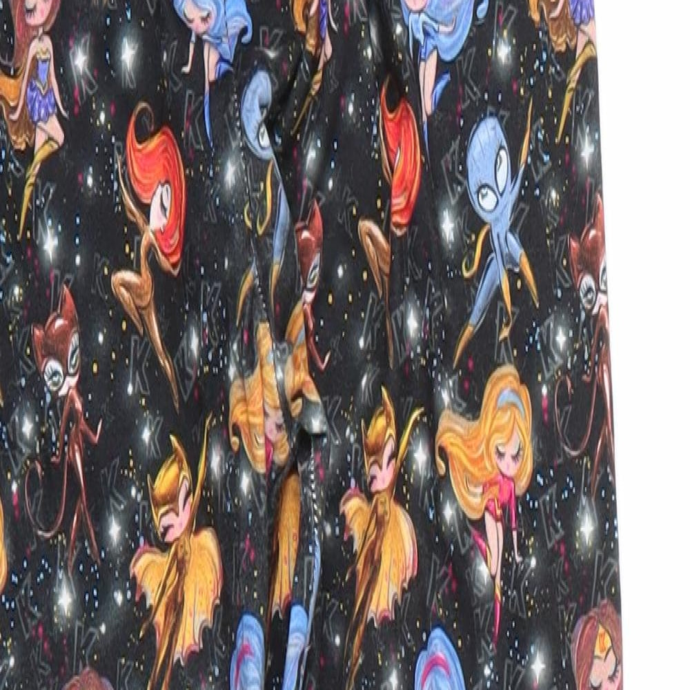 Kukubird Womens Black  Polyester Carrot Leggings Size S L27 in