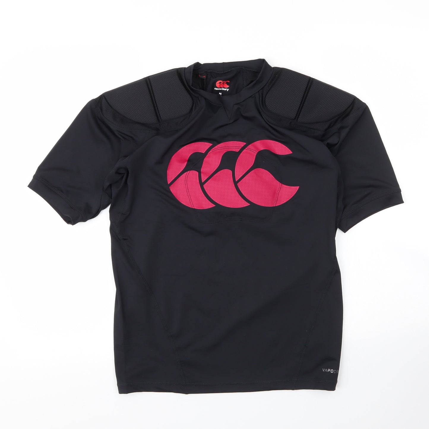 Canterbury Mens Black  Polyester  T-Shirt Size M Round Neck