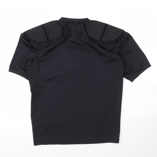 Canterbury Mens Black  Polyester  T-Shirt Size M Round Neck