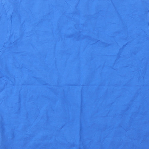 Slazenger Boys Blue  Cotton Basic T-Shirt Size 9 Years Round Neck
