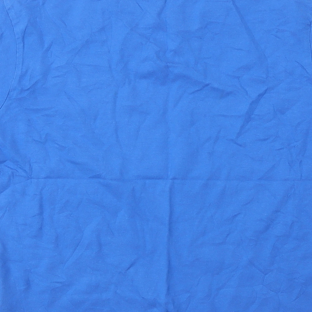 Slazenger Boys Blue  Cotton Basic T-Shirt Size 9 Years Round Neck