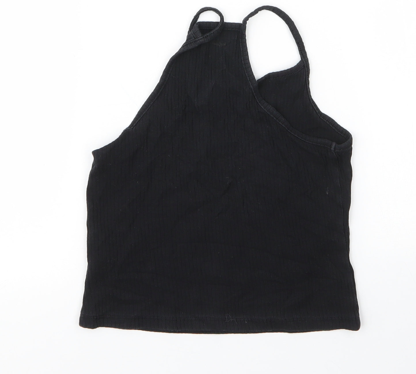 H&M Girls Black  Cotton Camisole Tank Size 11 Years Round Neck