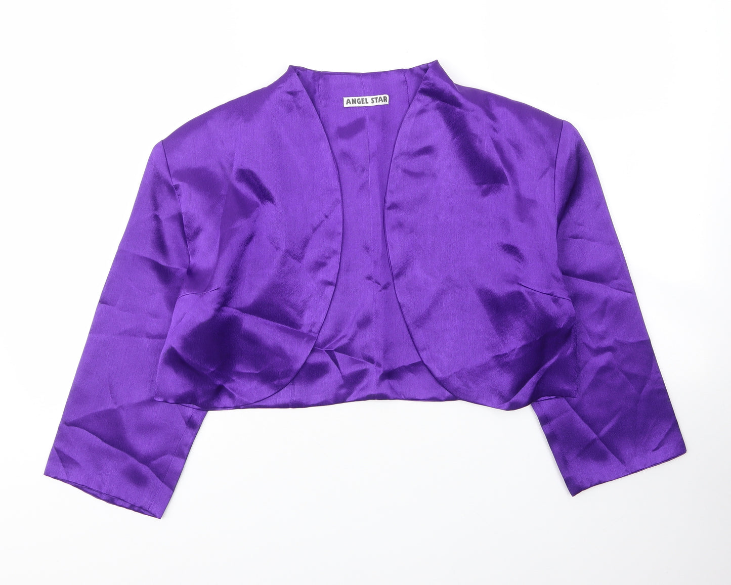 Angel Star Womens Purple  Polyester Jacket Blazer Size M