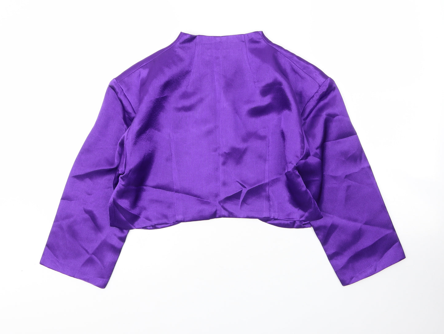 Angel Star Womens Purple  Polyester Jacket Blazer Size M