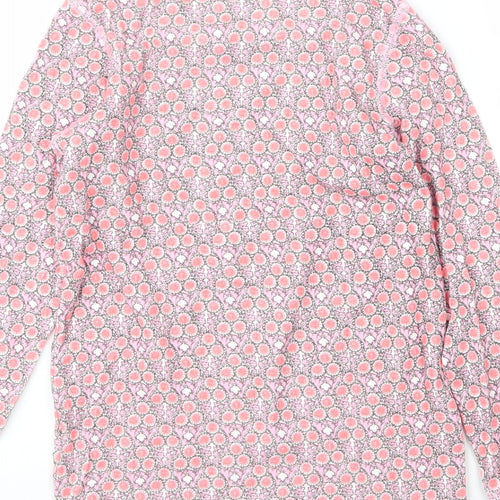 NEXT Girls Pink Floral Cotton Basic T-Shirt Size 6 Years Round Neck