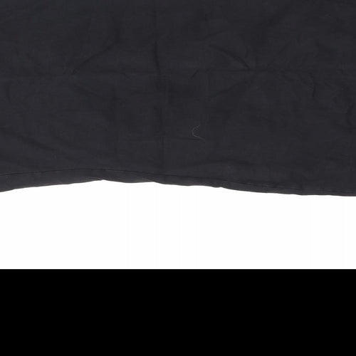 H&M Womens Black  Cotton Bodycon  Size 14  Scoop Neck