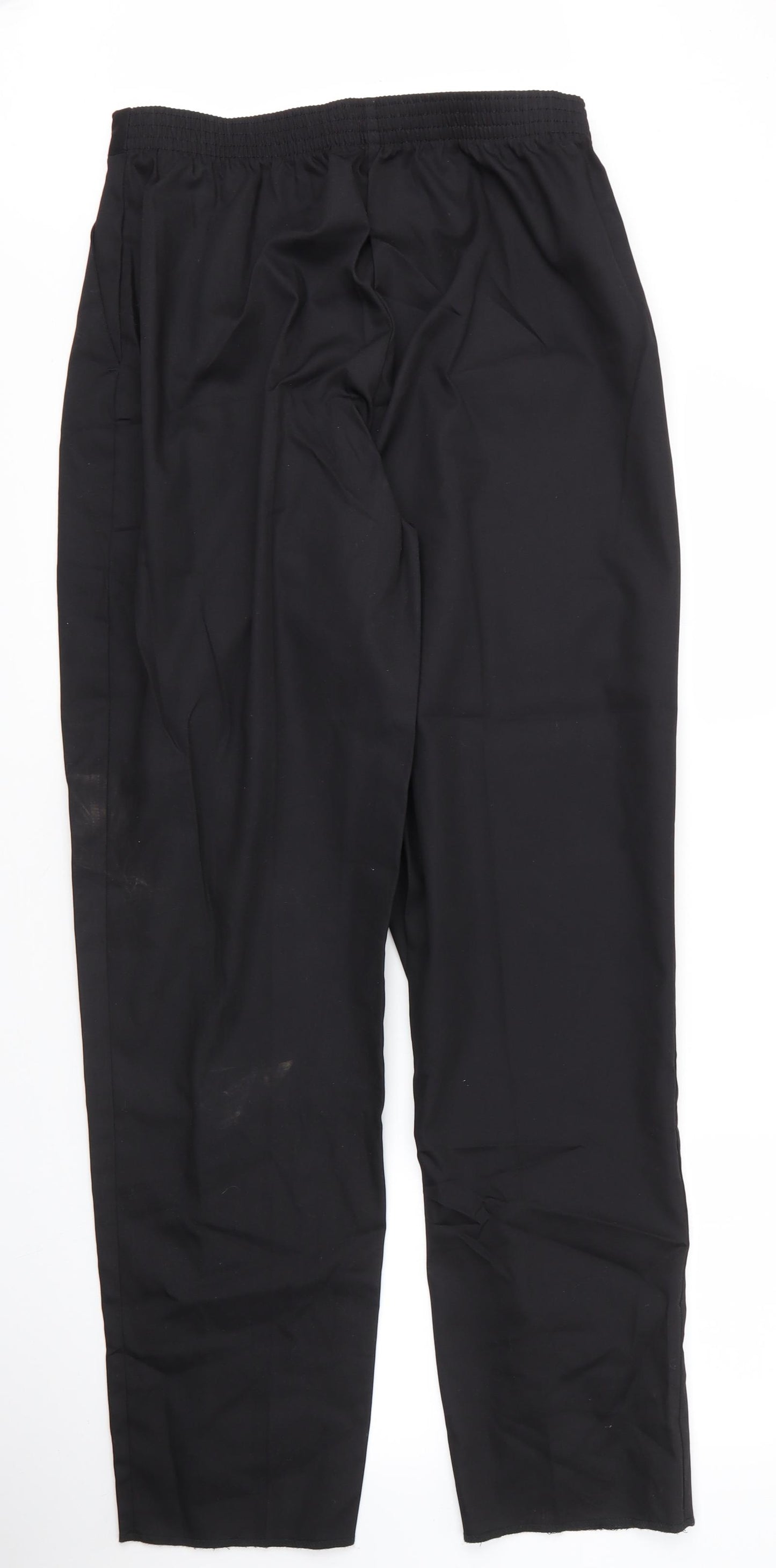 Alexandra Womens Black  Cotton Trousers  Size 16 L32 in Regular Zip