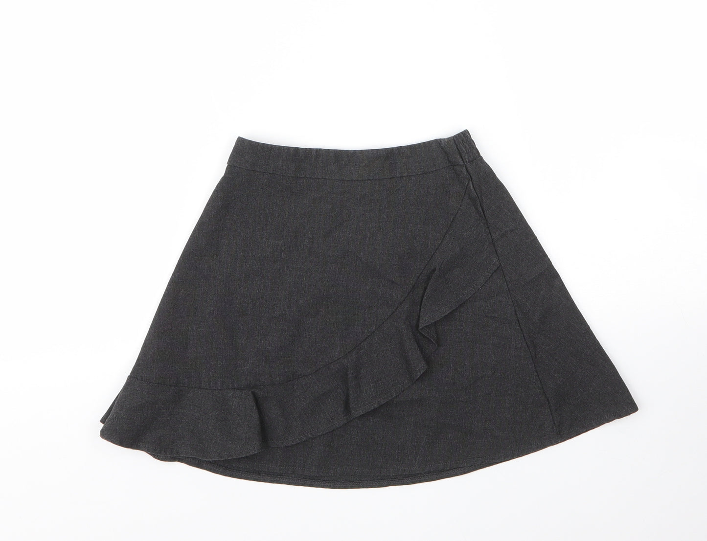 George Girls Grey  Viscose A-Line Skirt Size 4 Years  Regular