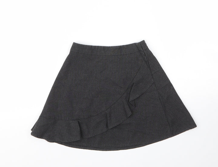 George Girls Grey  Viscose A-Line Skirt Size 4 Years  Regular