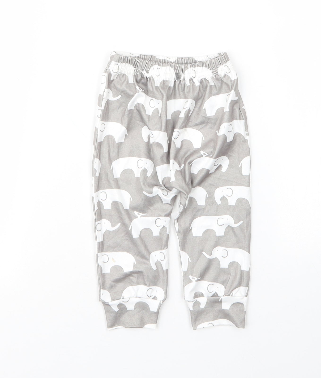 Preworn Baby Silver  Cotton Capri Leggings Size 3-6 Months