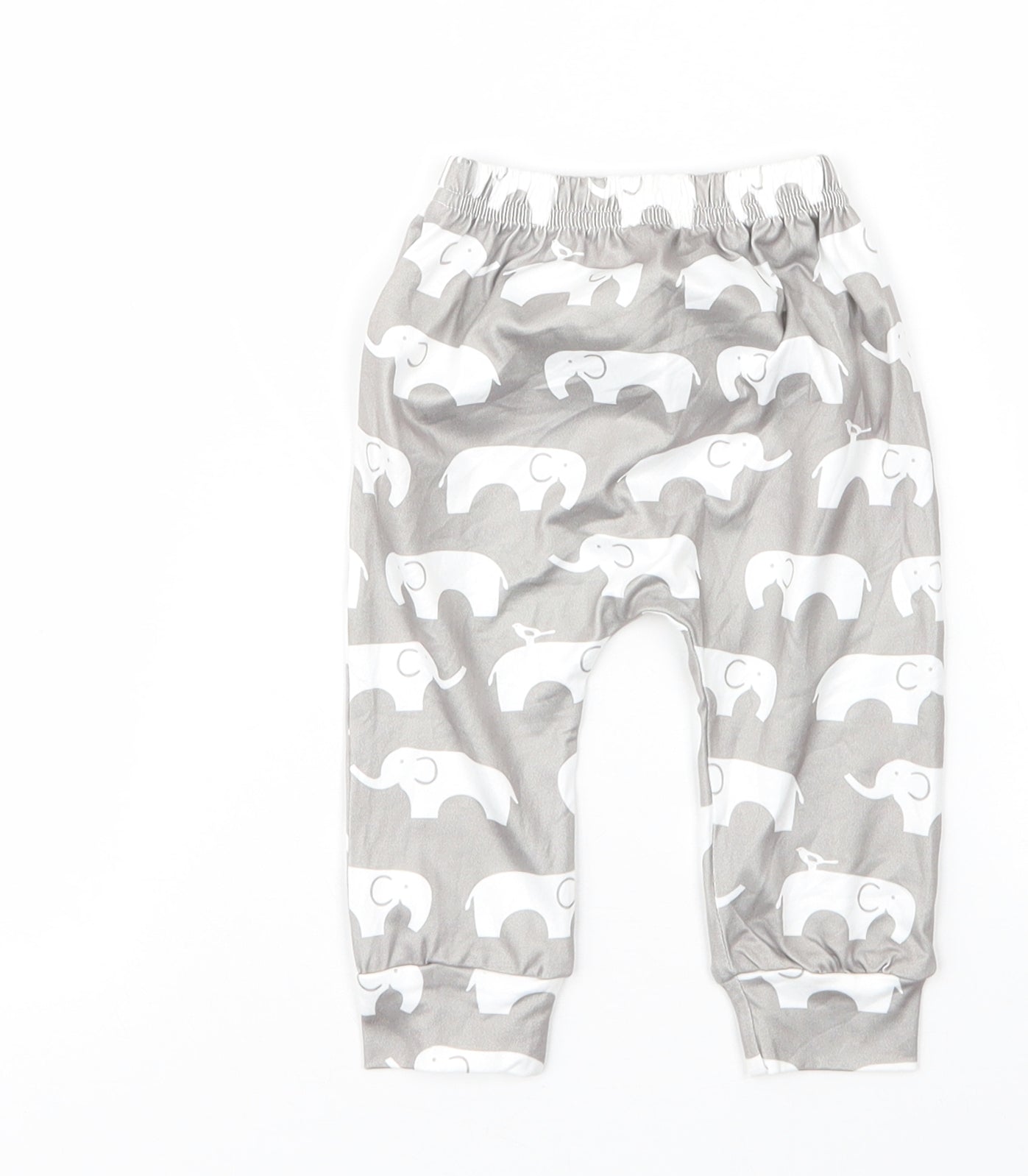 Preworn Baby Silver  Cotton Capri Leggings Size 3-6 Months