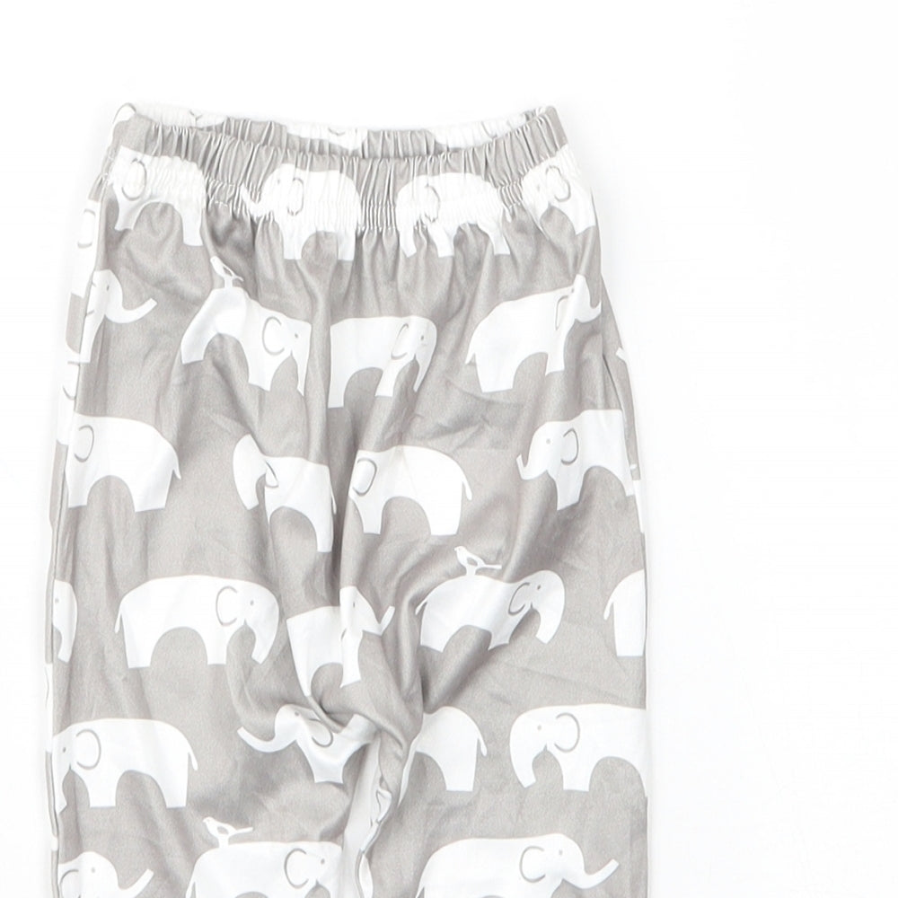 Preworn Baby Silver  Cotton Capri Leggings Size 3-6 Months