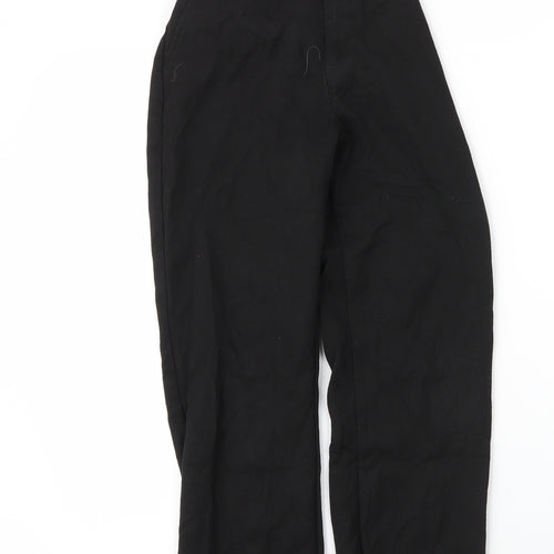 George Boys Black  Viscose Capri Trousers Size 9 Months L24 in Regular Zip