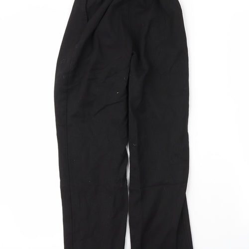 George Boys Black  Viscose Capri Trousers Size 9 Months L24 in Regular Zip