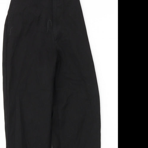 George Boys Black  Viscose Capri Trousers Size 9 Months L24 in Regular Zip