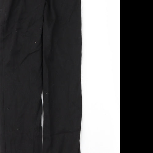 George Boys Black  Viscose Capri Trousers Size 9 Months L24 in Regular Zip