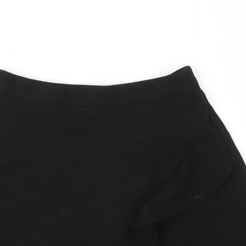 George Girls Black  Viscose A-Line Skirt Size 6 Years  Regular