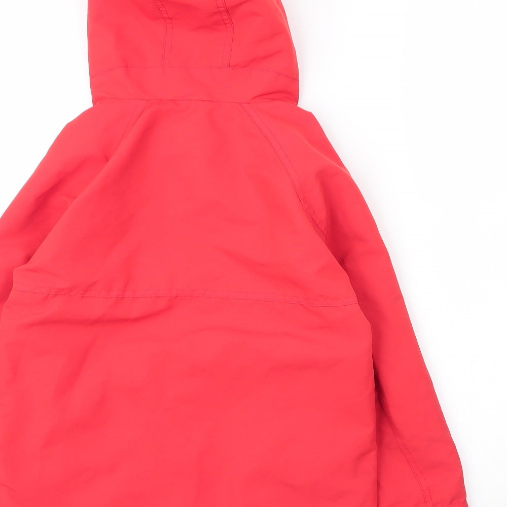 NEXT Boys Red   Parka Coat Size 7 Years  Zip