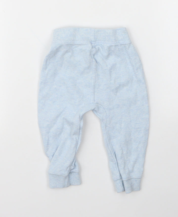George Boys Blue Cotton Capri Leggings Size 6-9 Months