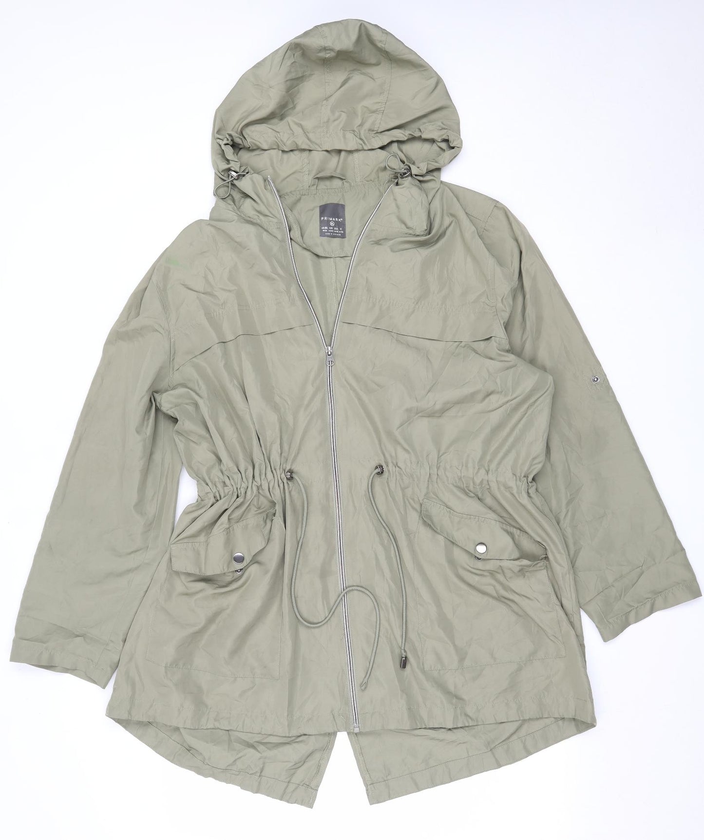 Primark Womens Green   Rain Coat Coat Size XL