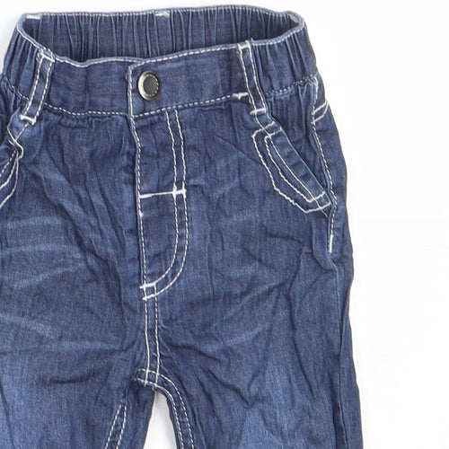 George Boys Blue  Cotton Capri Jeans Size 3-6 Months