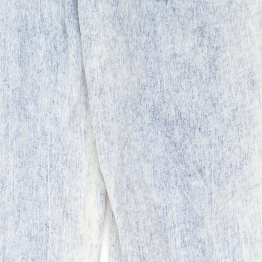 Primark Womens Blue  Cotton Skinny Jeans Size 10 L29.5 in Regular