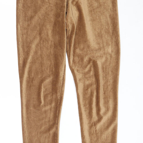 Pep&Co Womens Beige  Polyester Capri Leggings Size 8 L29 in