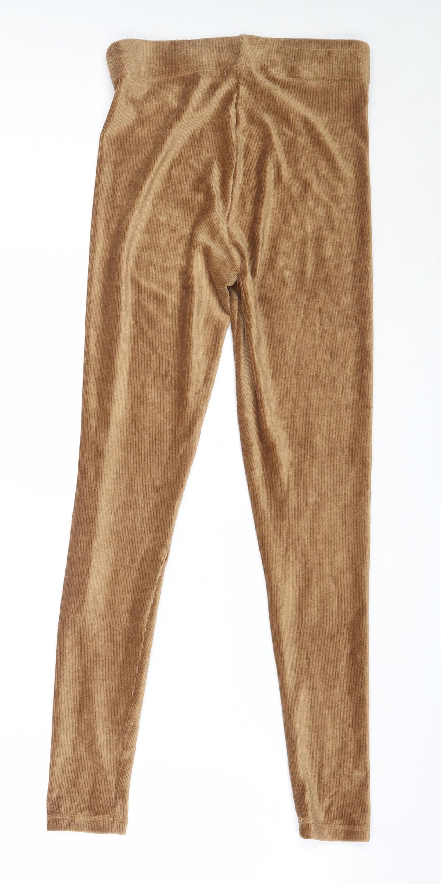 Pep&Co Womens Beige  Polyester Capri Leggings Size 8 L29 in