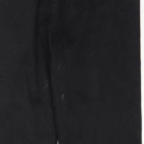 Peacocks Womens Black  Cotton Skinny Jeans Size 12 L28 in Regular