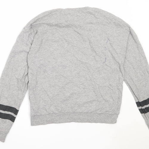 H&M Womens Grey  Cotton Pullover Sweatshirt Size S