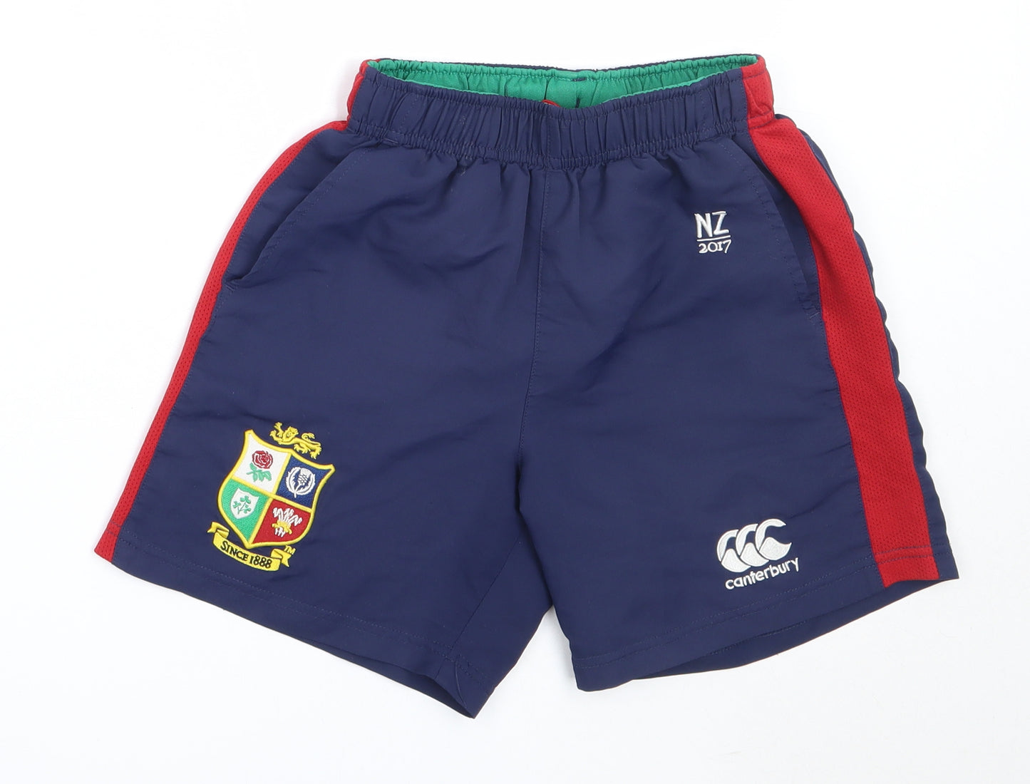 Canterbury Boys Blue  Polyester Sweat Shorts Size 10 Years  Regular