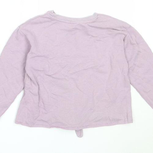 H&M Girls Purple  Cotton Pullover Sweatshirt Size 5-6 Years