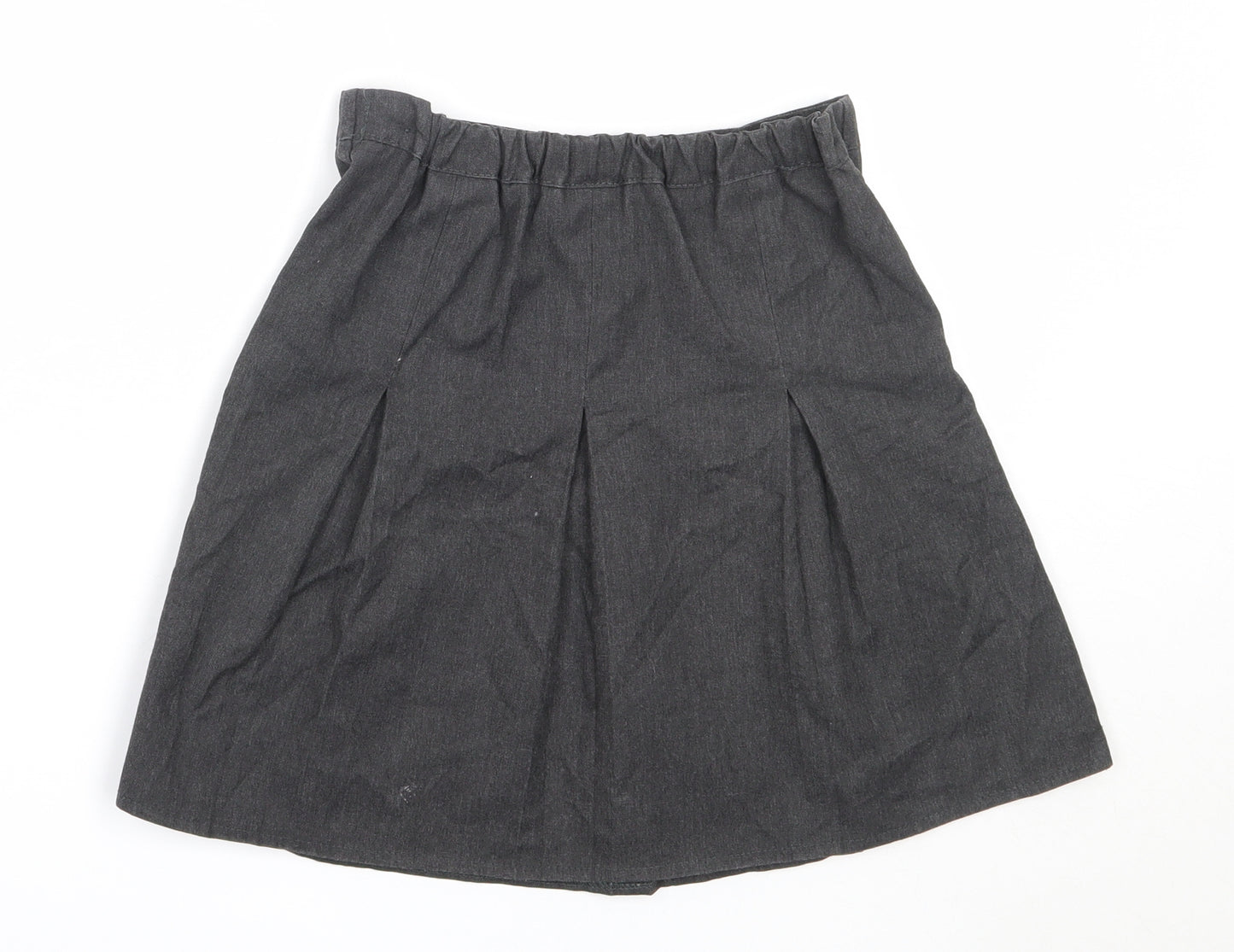 George Girls Grey  Polyester Flare Skirt Size 6-7 Years  Regular  - school