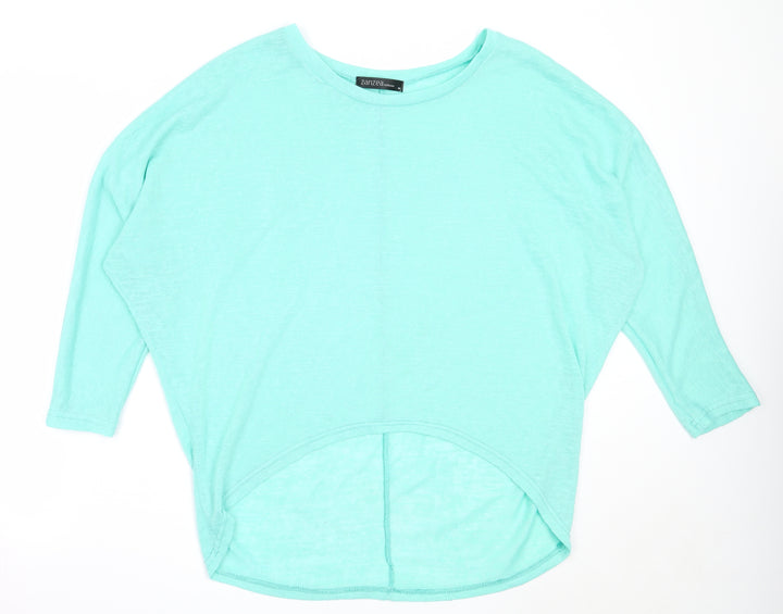 Zanzea Womens Green Round Neck Acrylic Pullover Jumper Size M