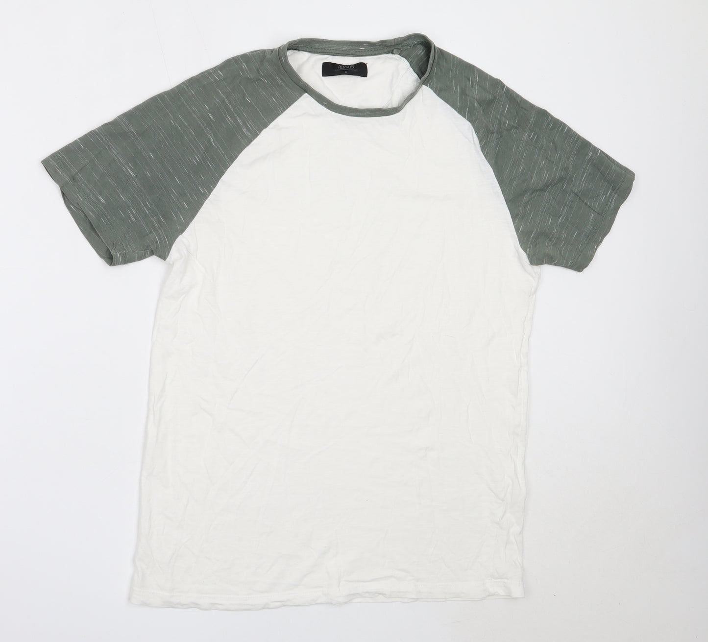 Matalan Mens White  Cotton  T-Shirt Size M Round Neck
