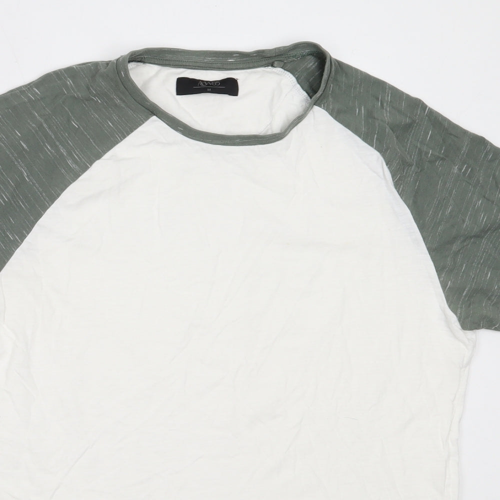 Matalan Mens White  Cotton  T-Shirt Size M Round Neck