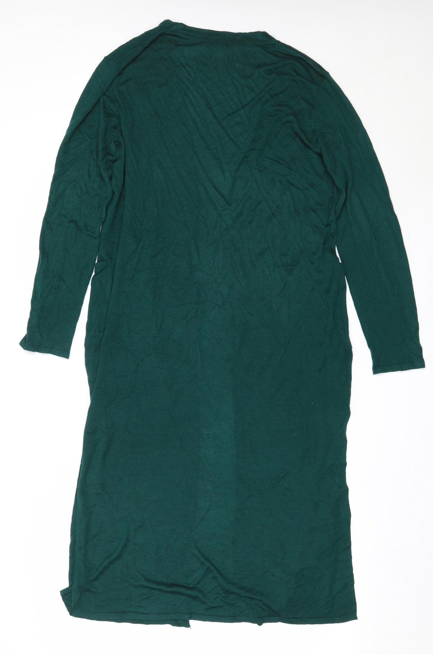 H&M Womens Green Round Neck  Viscose Cardigan Jumper Size S