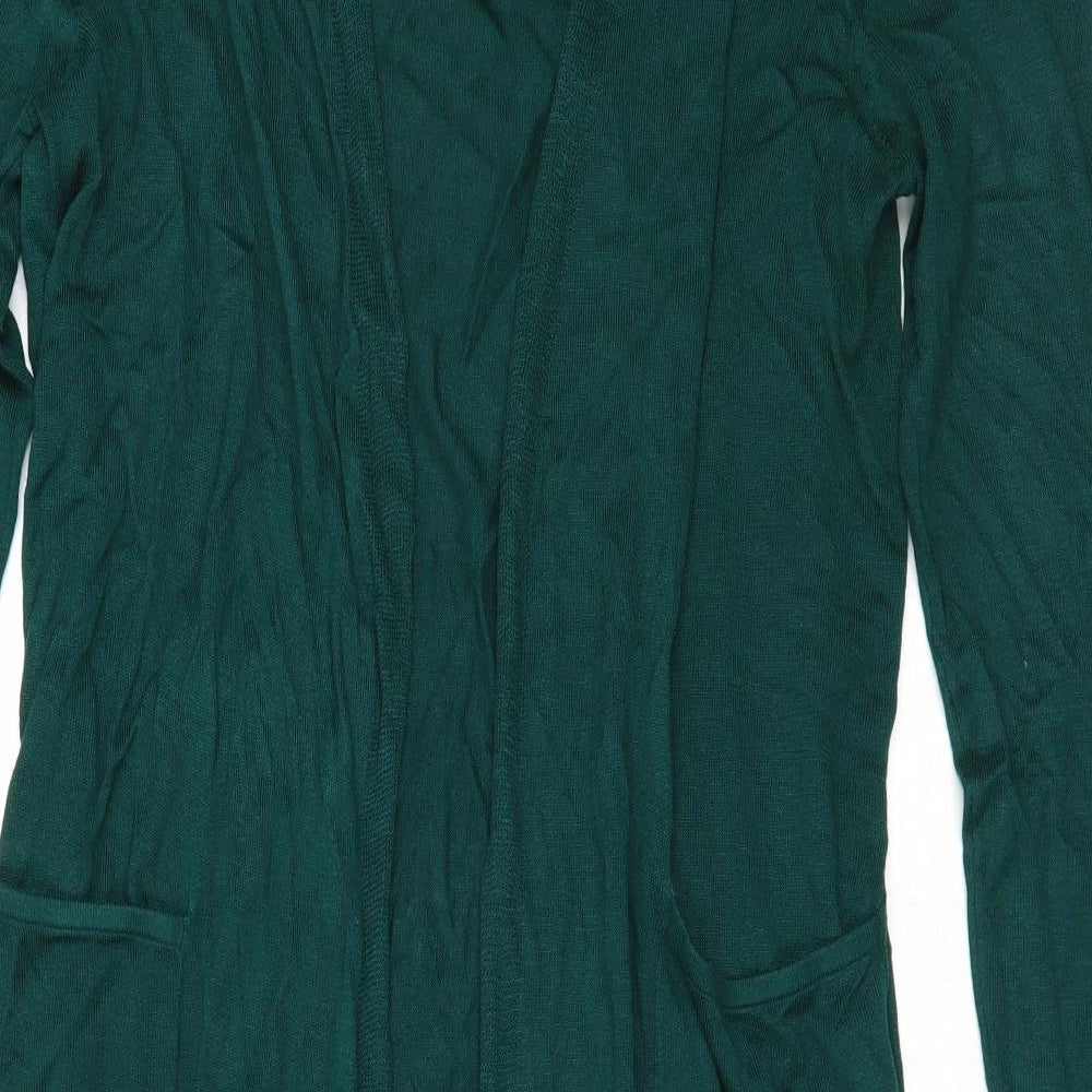 H&M Womens Green Round Neck  Viscose Cardigan Jumper Size S
