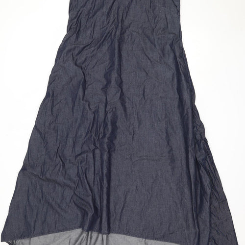Gap Womens Blue  Cotton Trapeze & Swing  Size M  Round Neck