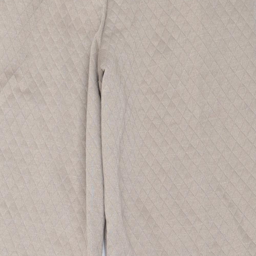 Street Collective Womens Beige  Polyester Jogger Trousers Size 8 L27.5 in Regular