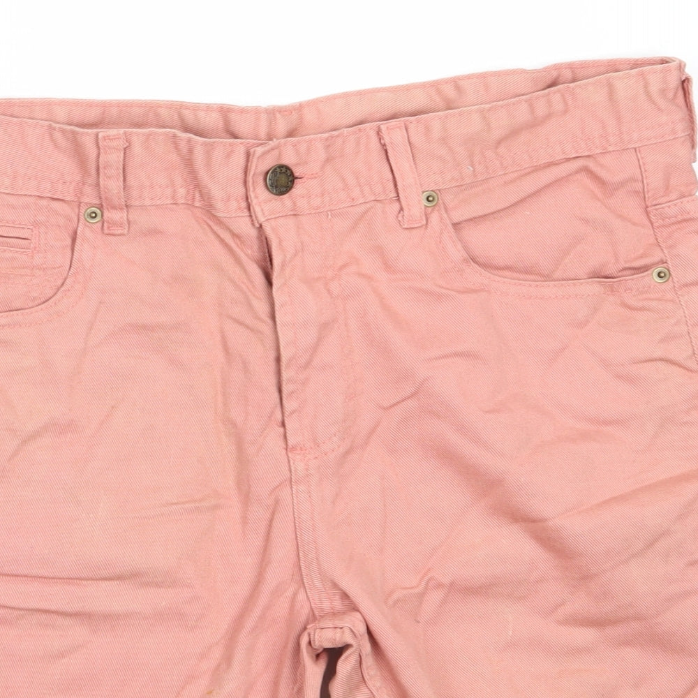 Primark Mens Pink  Cotton Bermuda Shorts Size 34 in  Regular