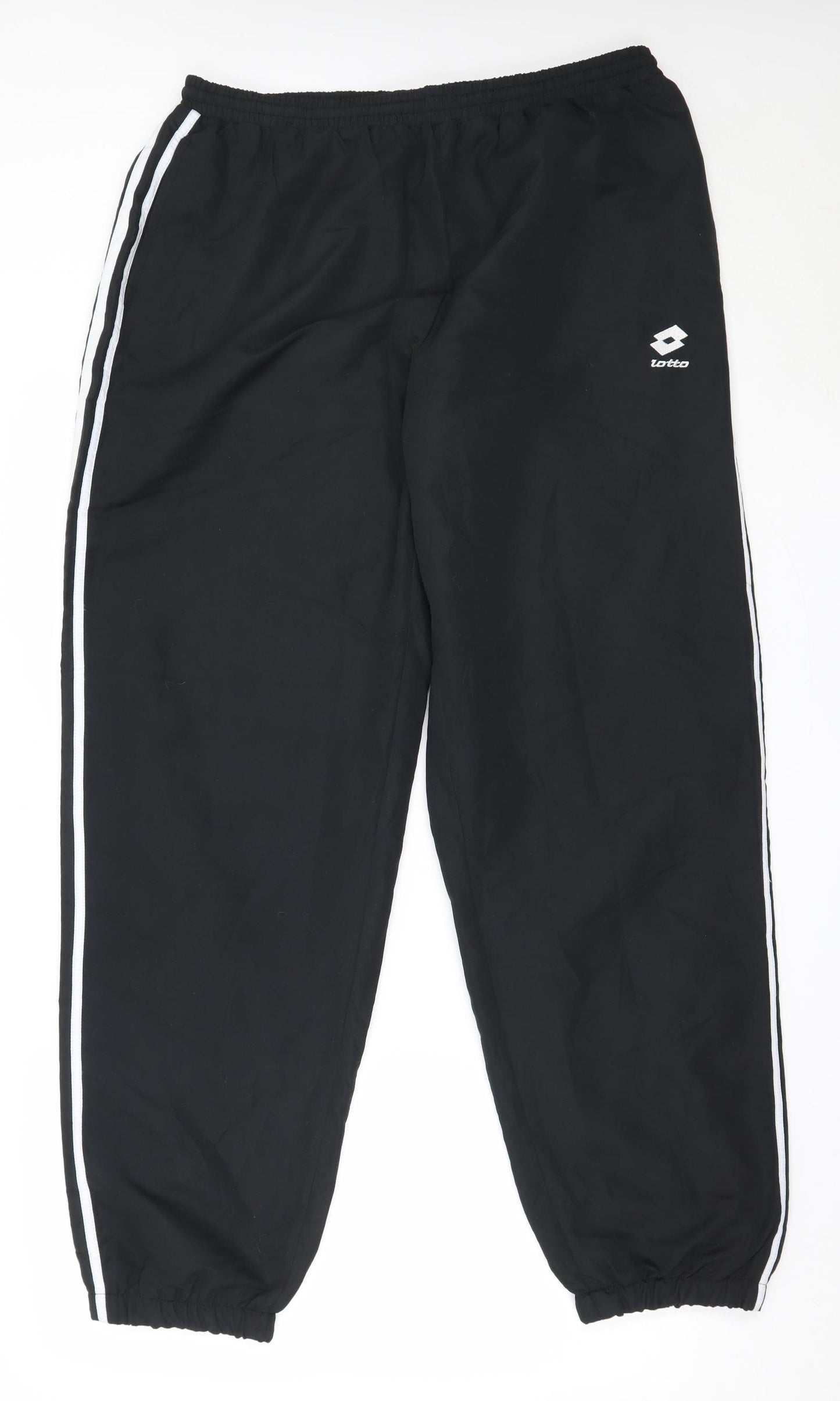 Lotto Mens Black  Polyester Jogger Trousers Size 2XL L32 in Regular
