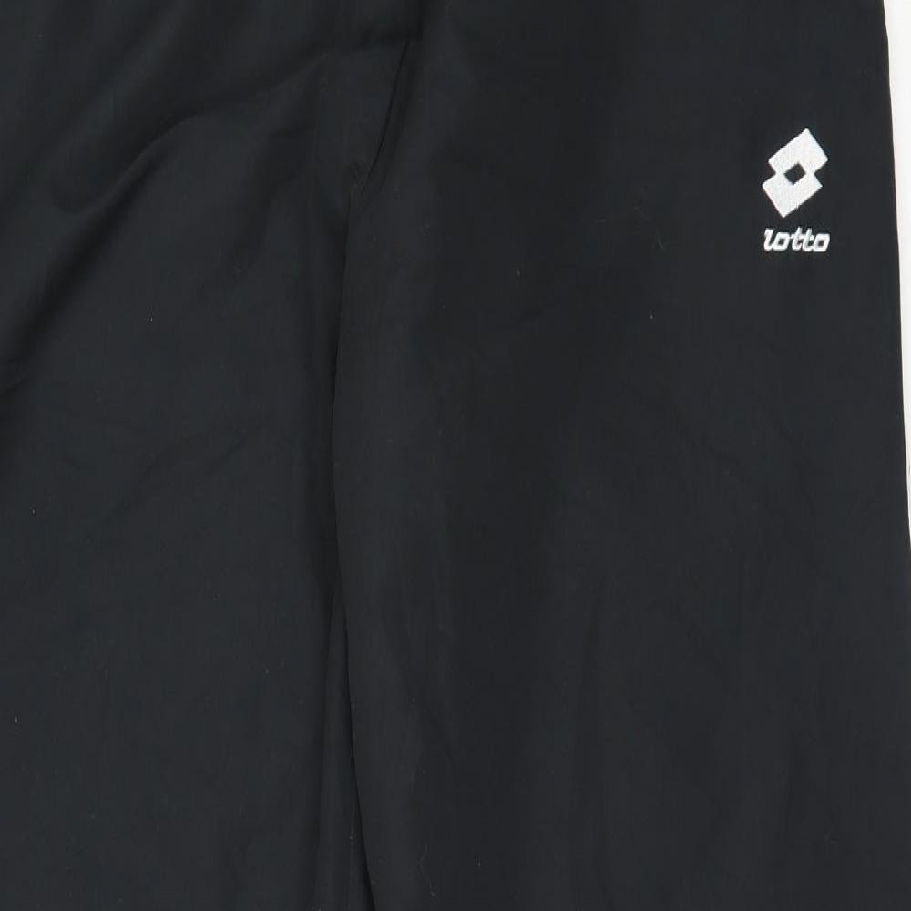 Lotto Mens Black  Polyester Jogger Trousers Size 2XL L32 in Regular