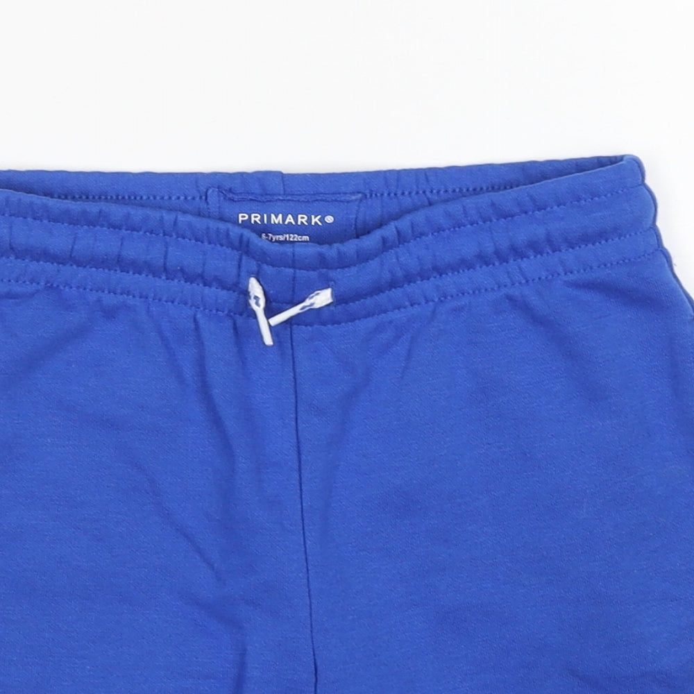 Primark Boys Blue  Cotton Sweat Shorts Size 6-7 Years  Regular