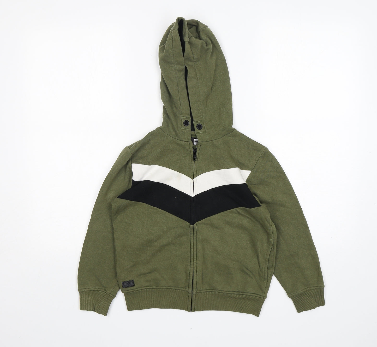 NEXT Boys Green  Cotton Full Zip Hoodie Size 6-7 Years